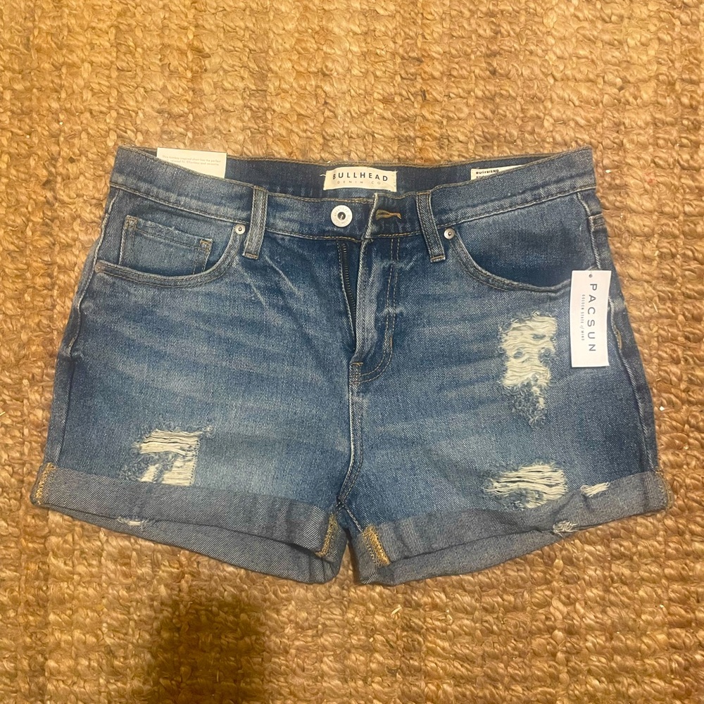 Bullhead Pacsun Mid Rise Relaxed Boyfriend Fit Jean Shorts NWT